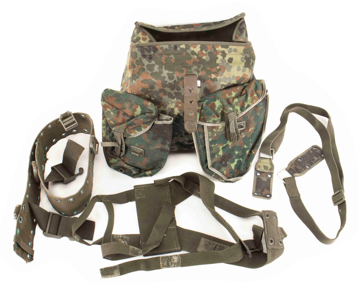 German Bundeswehr Flecktarn G3 5-Piece Combat Harness Set – Surplus