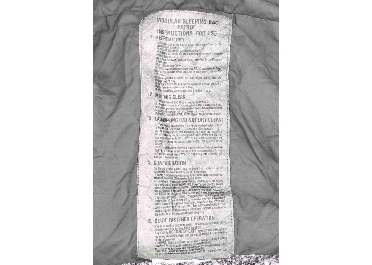 US GI Foliage Green Rip-Stop Patrol Sleeping Bag – Surplus