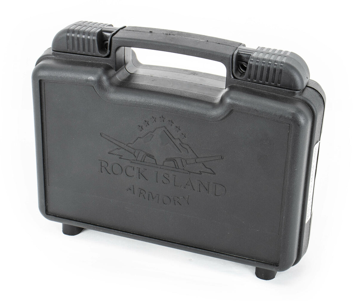 Rock Island GI Standard FS *CA Compliant 1911A1 .45 ACP 5" Barrel, 8+1 Capacity, Black Parkerized Wood Grip, Fixed Sights