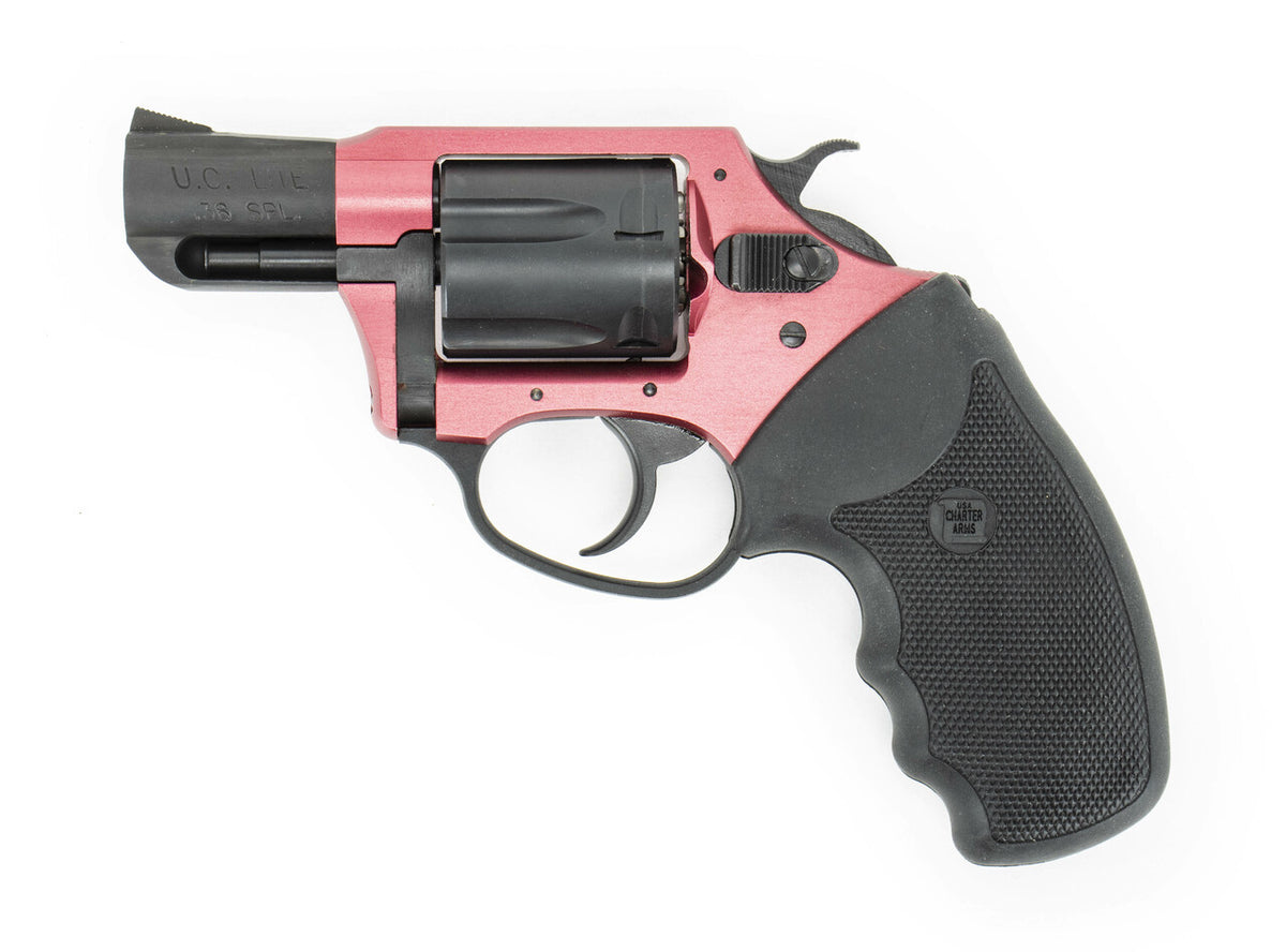 Charter Arms Undercover Lite  .38 Special 5rd 2" Barrel, Black Red Aluminum Black Rubber Grip