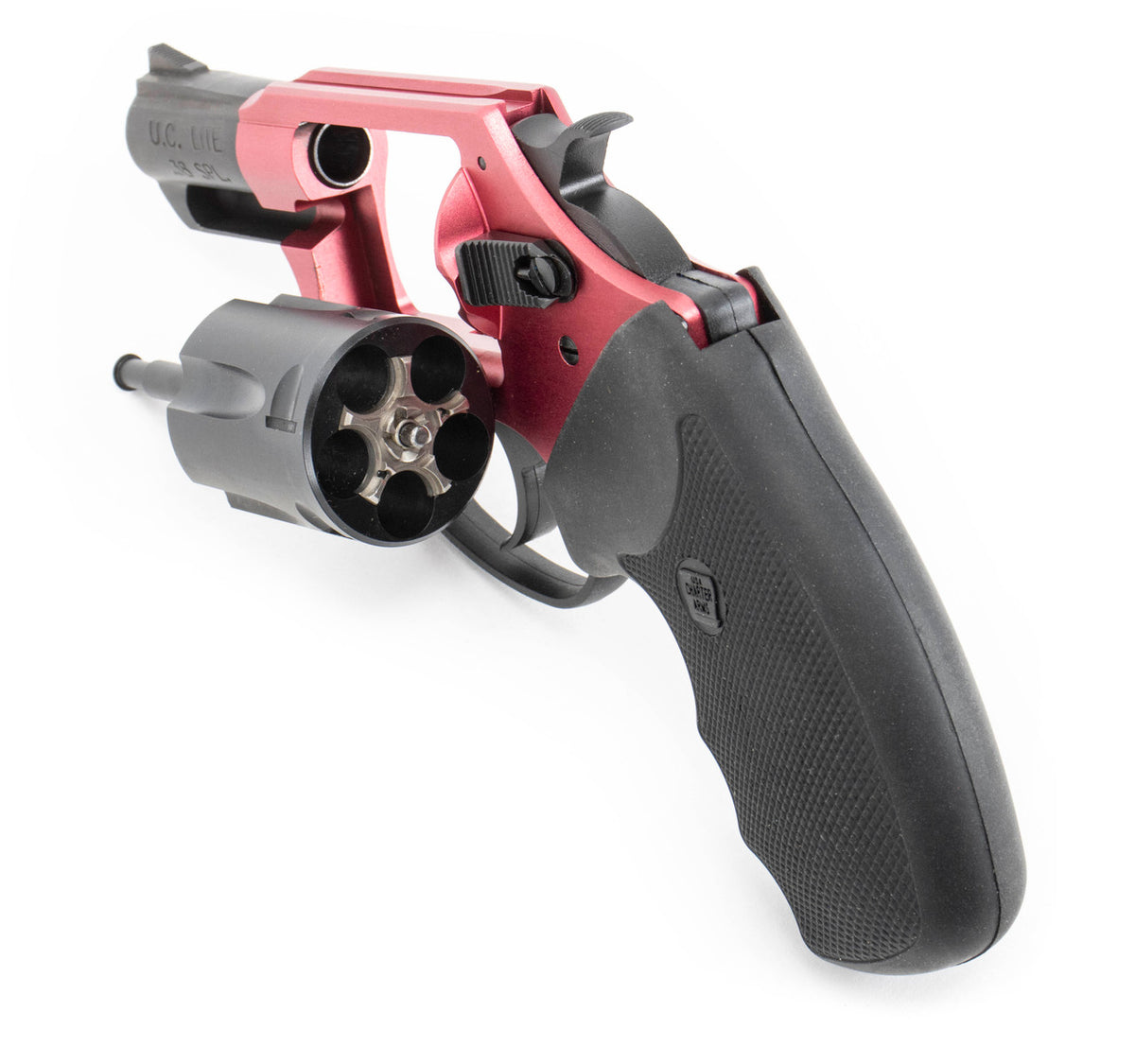 Charter Arms Undercover Lite  .38 Special 5rd 2" Barrel, Black Red Aluminum Black Rubber Grip