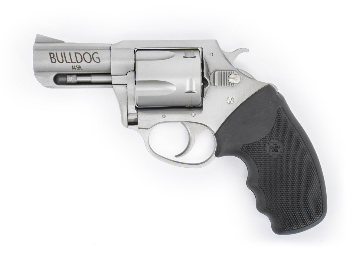 Charter Arms Bulldog Standard .44 S&W Special, 2.5" Barrel, 5rd Stainless Black Rubber Grip