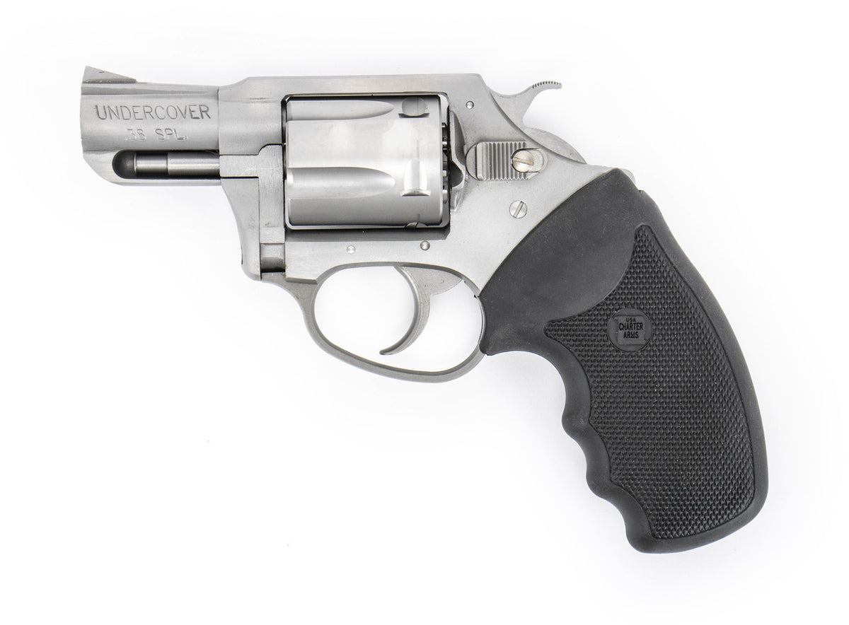 Charter Arms 38 Special Undercover Standard Revolver Single/Double 2 5 Rd Black Rubber Grip Stainless