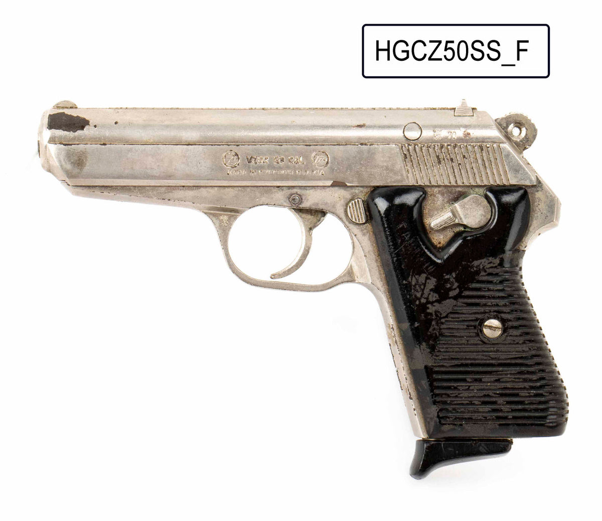 CZ vz.50  .32 ACP  3.8" Barrel Czech Police Surplus Hard Chrome Pistol , C&R Eligible