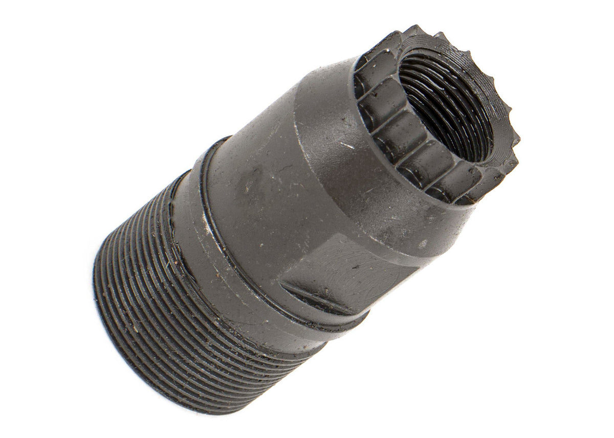 AK Muzzle Adapter M14x1 LH to M26x1.5 RH with Detent Notch