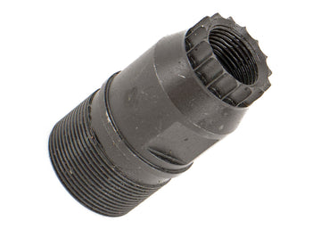 AK Muzzle Adapter M14x1 LH to M26x1.5 RH with Detent Notch