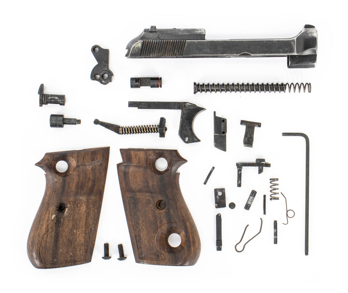 Beretta M70 7.65MM Parts Kit Good - Wooden Grips