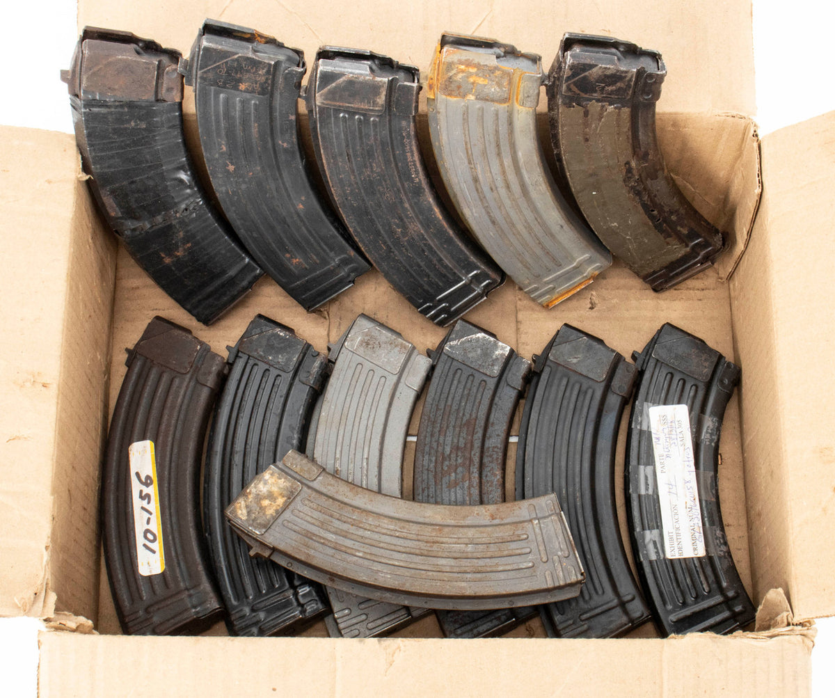 AK-47 Steel 30rd Magazines - Qty 12