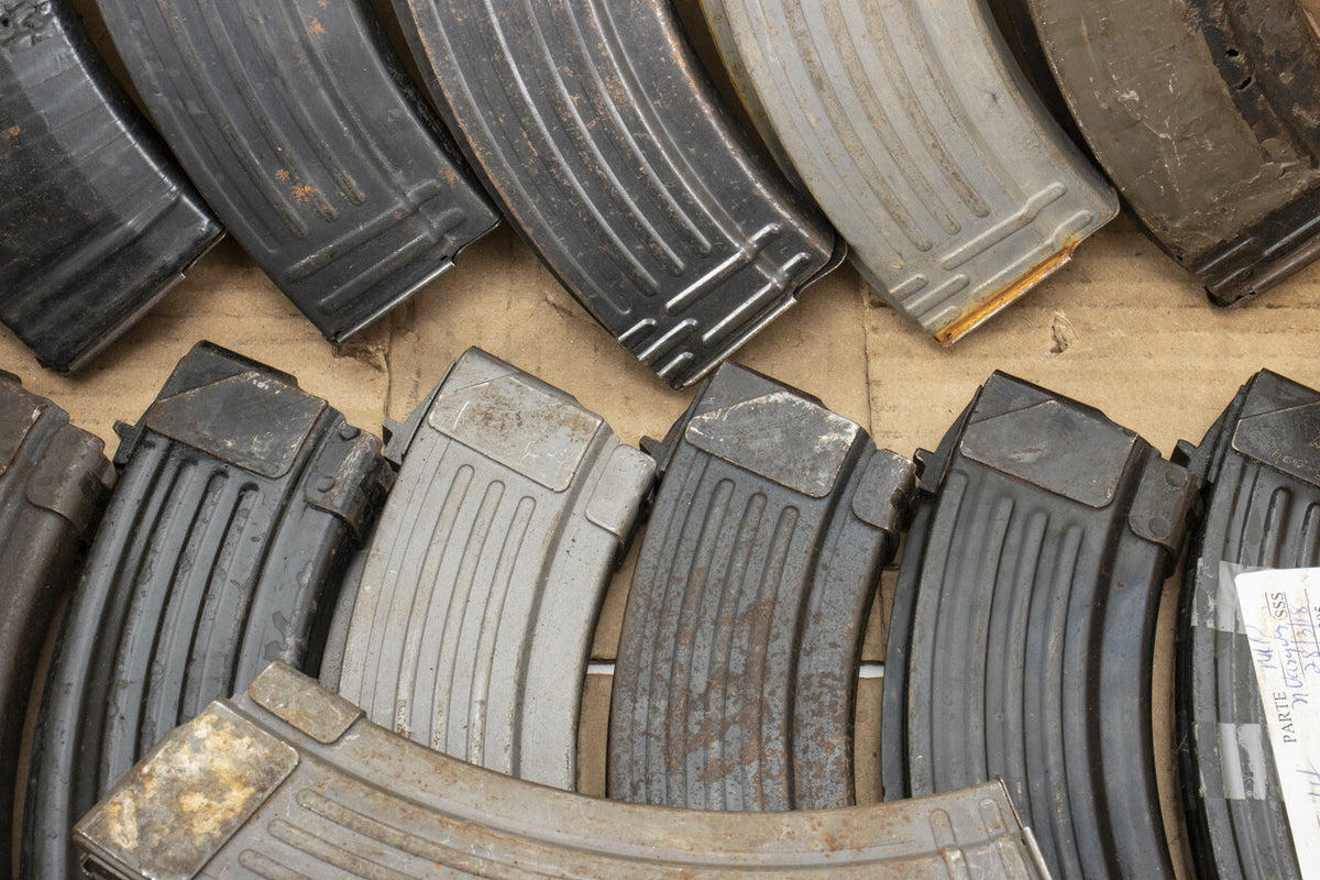 AK-47 Steel 30rd Magazines - Qty 12