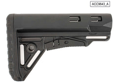 DLG Tactical "TBS Sharp" AK Collapsible Polymer Stock – Black