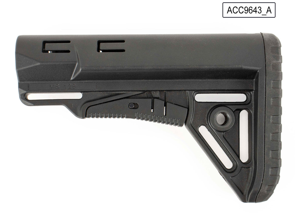 DLG Tactical "TBS Sharp" AK Collapsible Polymer Stock – Black
