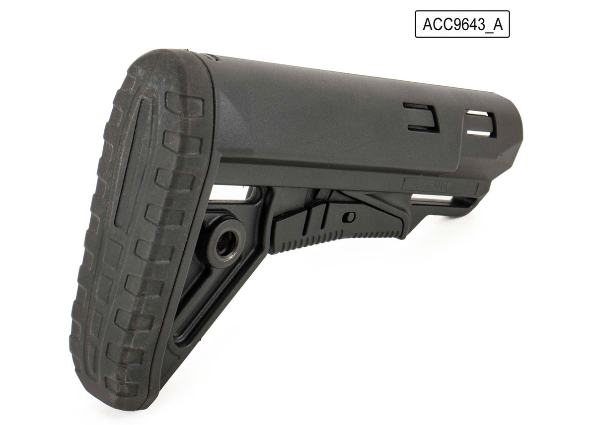 DLG Tactical "TBS Sharp" AK Collapsible Polymer Stock – Black