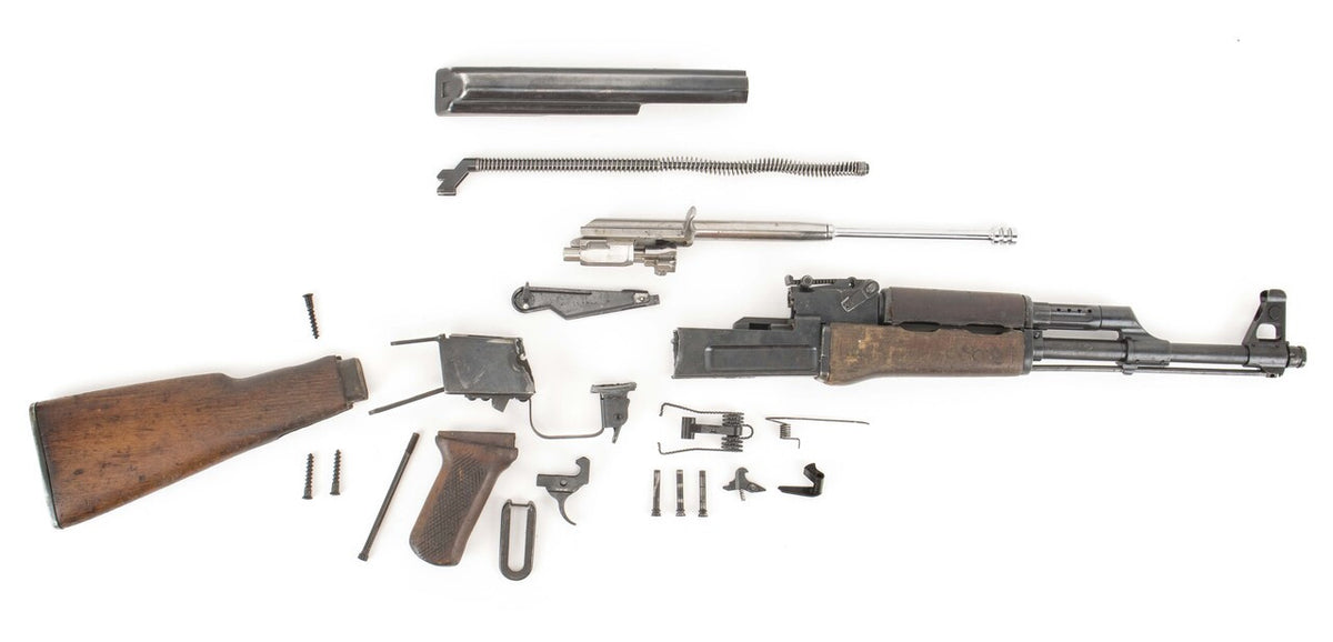 Polish Circle 11 KBK wz. 1958 Solid Fixed Stock Milled AK Parts Kit with Original Barrel & Matching Numbers #03635