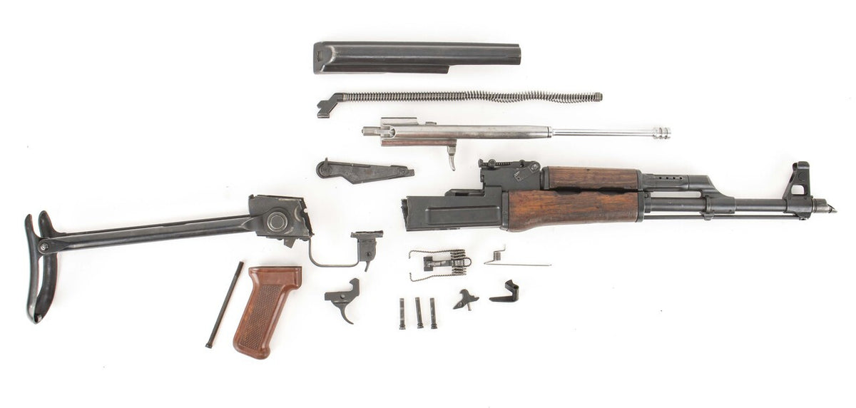 Polish Circle 11 KBK wz. 1958 Underfolder Stock Milled AK Parts Kit with Original Barrel & Matching Numbers #1704