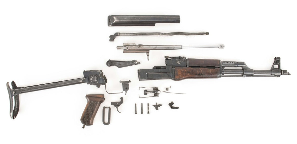 Polish Circle 11 KBK wz. 1960 Underfolder Stock Milled AK Parts Kit with Original Barrel & Matching Numbers #11611
