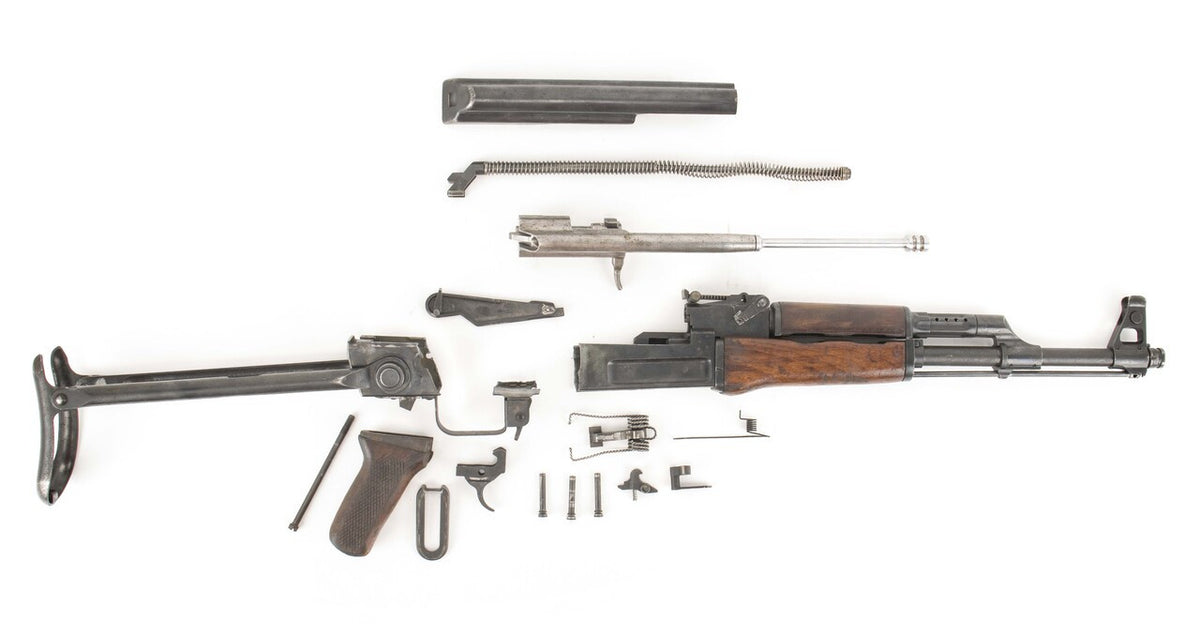 Polish Circle 11 KBK wz. 1961 Underfolder Stock Milled AK Parts Kit with Original Barrel & Matching Numbers #01382
