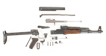 Polish Circle 11 KBK wz. 1961 Underfolder Stock Milled AK Parts Kit with Original Barrel & Matching Numbers #01382