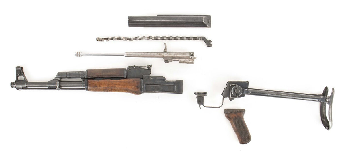 Polish Circle 11 KBK wz. 1961 Underfolder Stock Milled AK Parts Kit with Original Barrel & Matching Numbers #01382