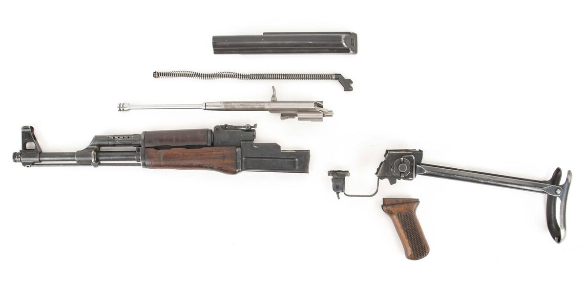 Polish Circle 11 KBK wz. 1960 Underfolder Stock Milled AK Parts Kit with Original Barrel & Matching Numbers #04345
