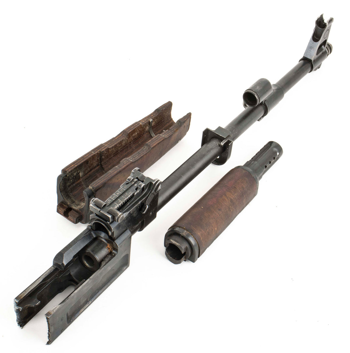 Polish Circle 11 KBK wz. 1961 Underfolder Stock Milled AK Parts Kit with Original Barrel & Non-Matching Numbers #04916