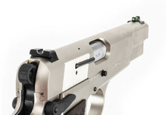 SDS Inglis P-35 9mm Luger 15+1 4.70" Stainless Barrel, Satin Nickel Steel Slide & Frame w/Beavertail, Picatinny Rail, G10 Grips