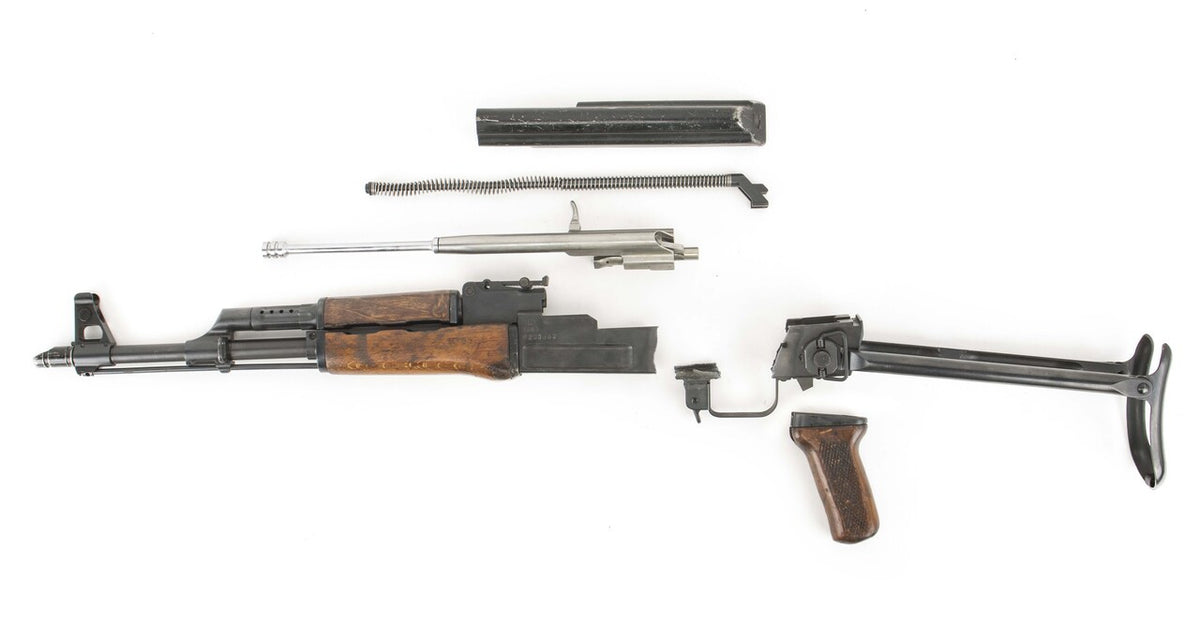 Polish Circle 11 KBK wz. 1960 Underfolder Stock Milled AK Parts Kit with Original Barrel & Matching Numbers #03862