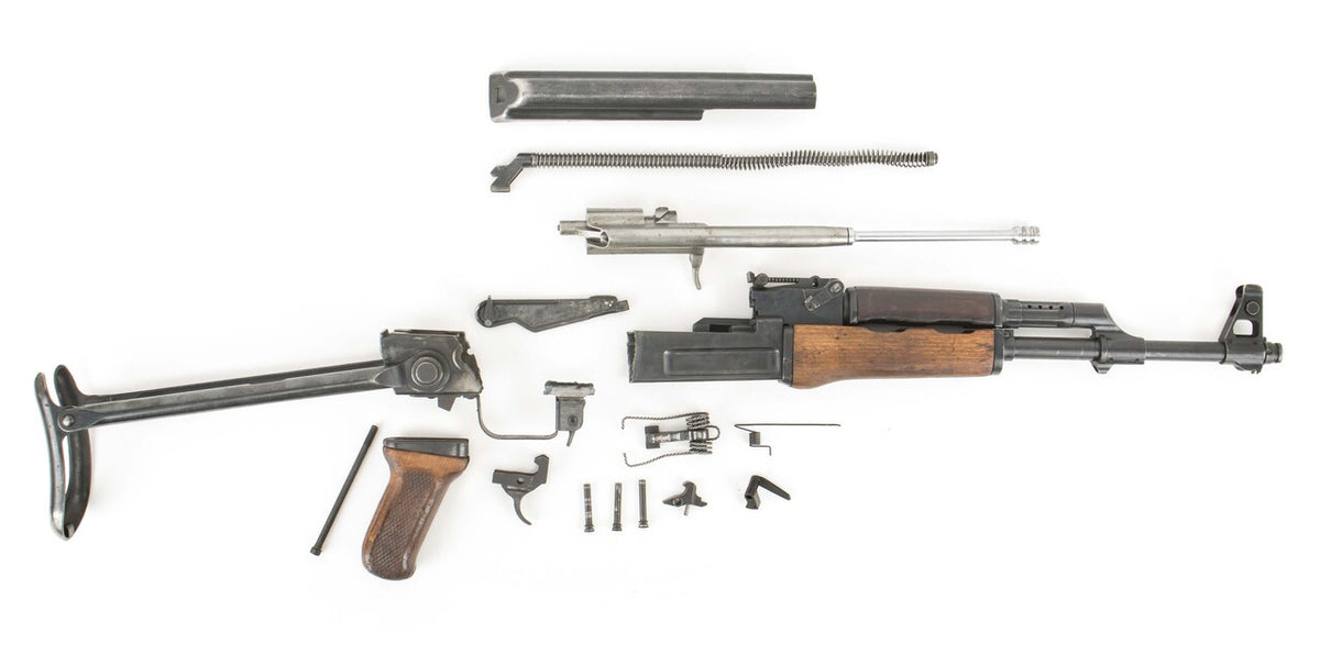 Polish Circle 11 KBK wz. 1961 Underfolder Stock Milled AK Parts Kit with Original Barrel & Matching Numbers #16537