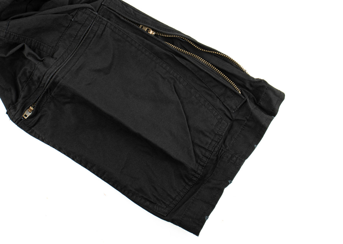 MIL-TEC Black Pre-Washed Cotton Pilot Cargo Pants
