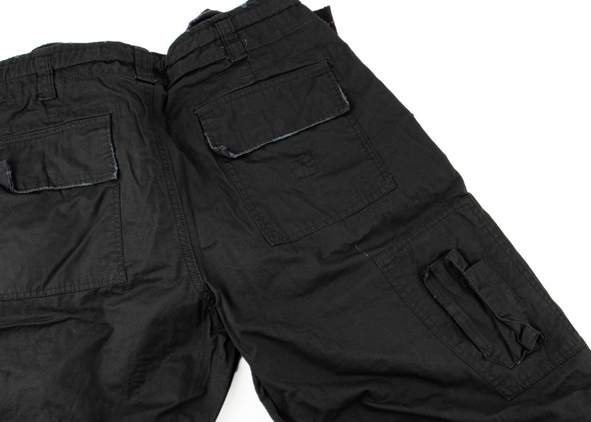MIL-TEC Black Pre-Washed Cotton Pilot Cargo Pants