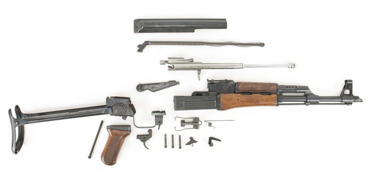 Polish Circle 11 KBK wz. 1958 Underfolder Stock Milled AK Parts Kit with Original Barrel & Matching Numbers #02221