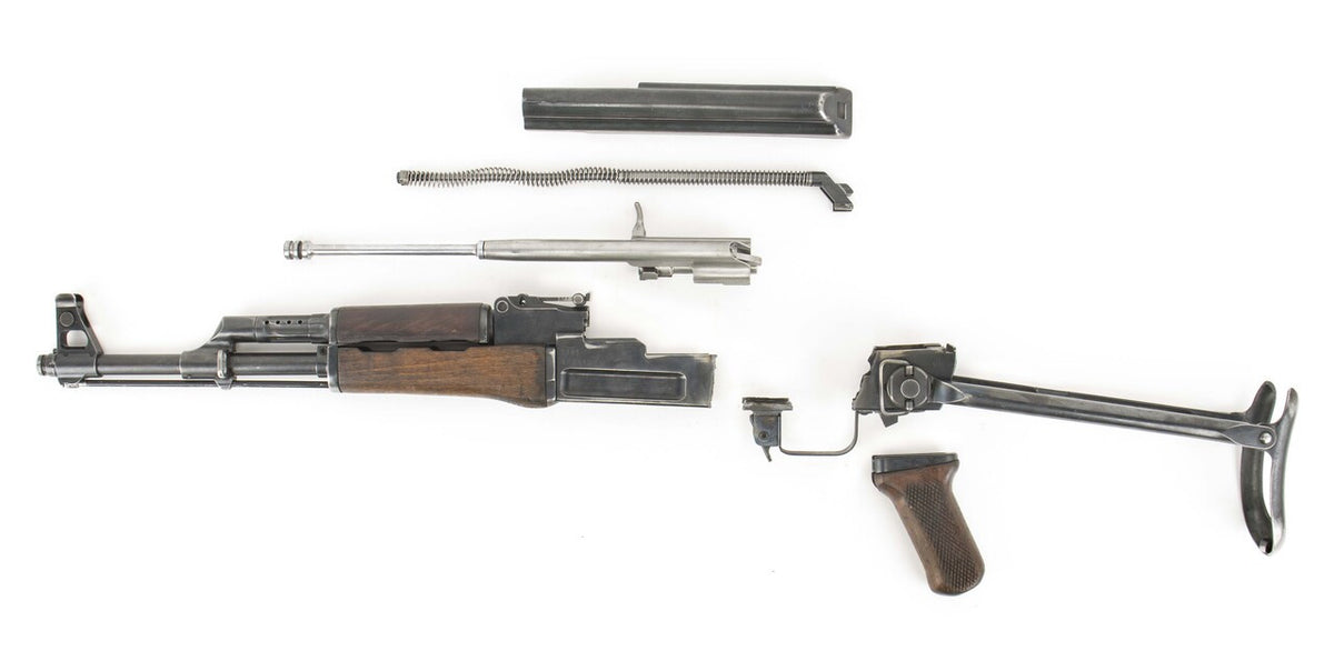 Polish Circle 11 KBK wz. 1961 Underfolder Stock Milled AK Parts Kit with Original Barrel & Matching Numbers #08102