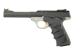 Browning Buck Mark Practical *CA Compliant 22 LR 10+1 5.50" Taper Bull Barrel Matte Black Serrated Steel Slide Matte Gray Aluminum Frame Black Ultragrip RX Grips