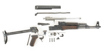 Polish Circle 11 KBK wz. 1962 Underfolder Stock Milled AK Parts Kit with Original Barrel & Matching Numbers #01684