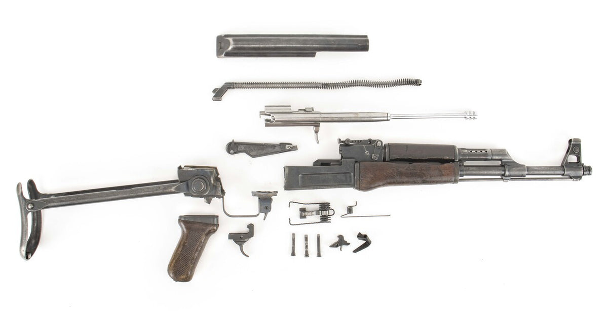 Polish Circle 11 KBK wz. 1961 Underfolder Stock Milled AK Parts Kit with Original Barrel & Non-Matching Numbers #19936