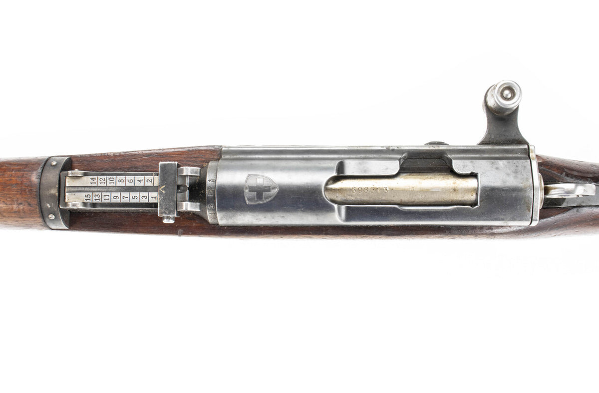 Swiss K31 7.5x55mm Straight Pull Rifle, Good Surplus Condition - C&R Eligible - Matching Serial Numbers