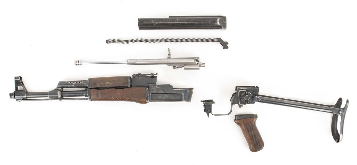 Polish Circle 11 KBK wz. 1959 Underfolder Stock Milled AK Parts Kit with Original Barrel & Non-Matching Numbers #05167