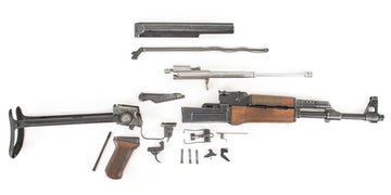 Polish Circle 11 KBK wz. 1958 Underfolder Stock Milled AK Parts Kit with Original Barrel & Non-Matching Numbers #06611