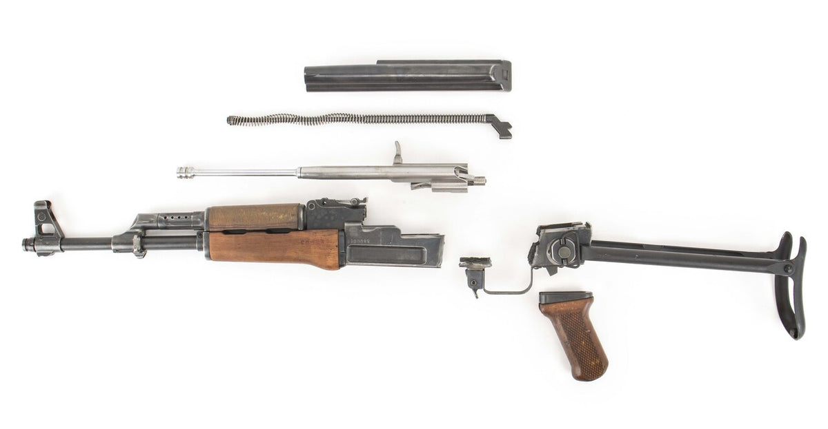 Polish Circle 11 KBK wz. 1958 Underfolder Stock Milled AK Parts Kit with Original Barrel & Non-Matching Numbers #06611