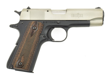 Browning 1911 A1 CA Compliant Compact Frame 22 LR 10+1 3.63" Stainless Steel Barrel Gray Anodized Serrated Slide Matte Black Alloy Frame w/Beavertail