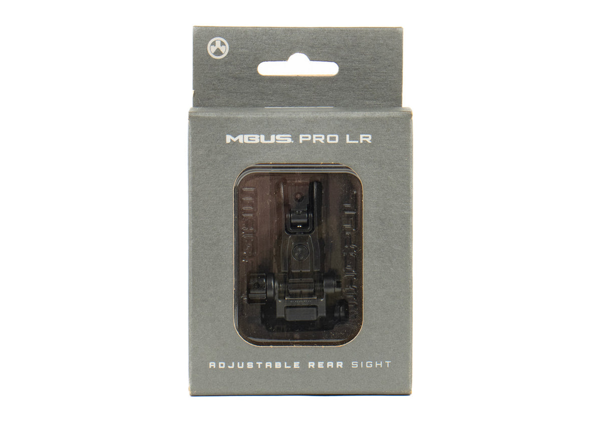 Magpul MBUS Pro LR Rear Sight AR Platform Black Melonite QPQ Adjustable Steel