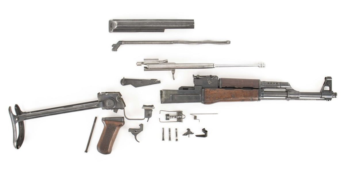 Polish Circle 11 KBK wz. 1962 Underfolder Stock Milled AK Parts Kit with Original Barrel & Matching Numbers #02887