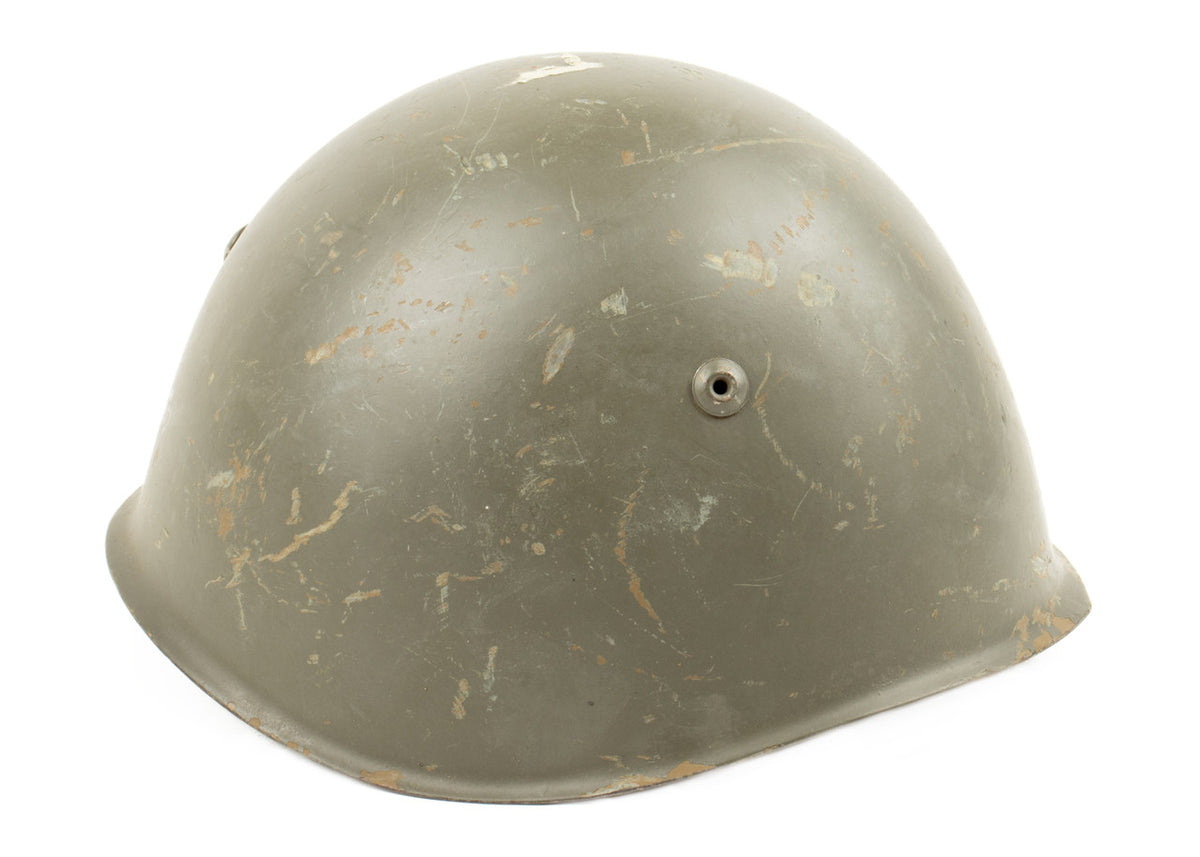 Italian M33 Steel Helmet - OD - Surplus