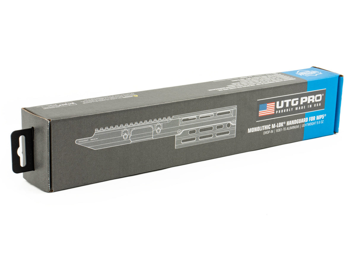 UTG PRO Monolithic M-LOK Handguard for MP5 - Black