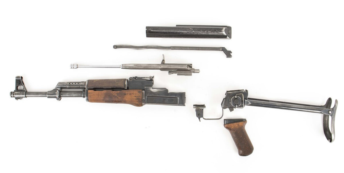 Polish Circle 11 KBK wz. 1958 Underfolder Stock Milled AK Parts Kit with Original Barrel & Non-Matching Numbers #1941
