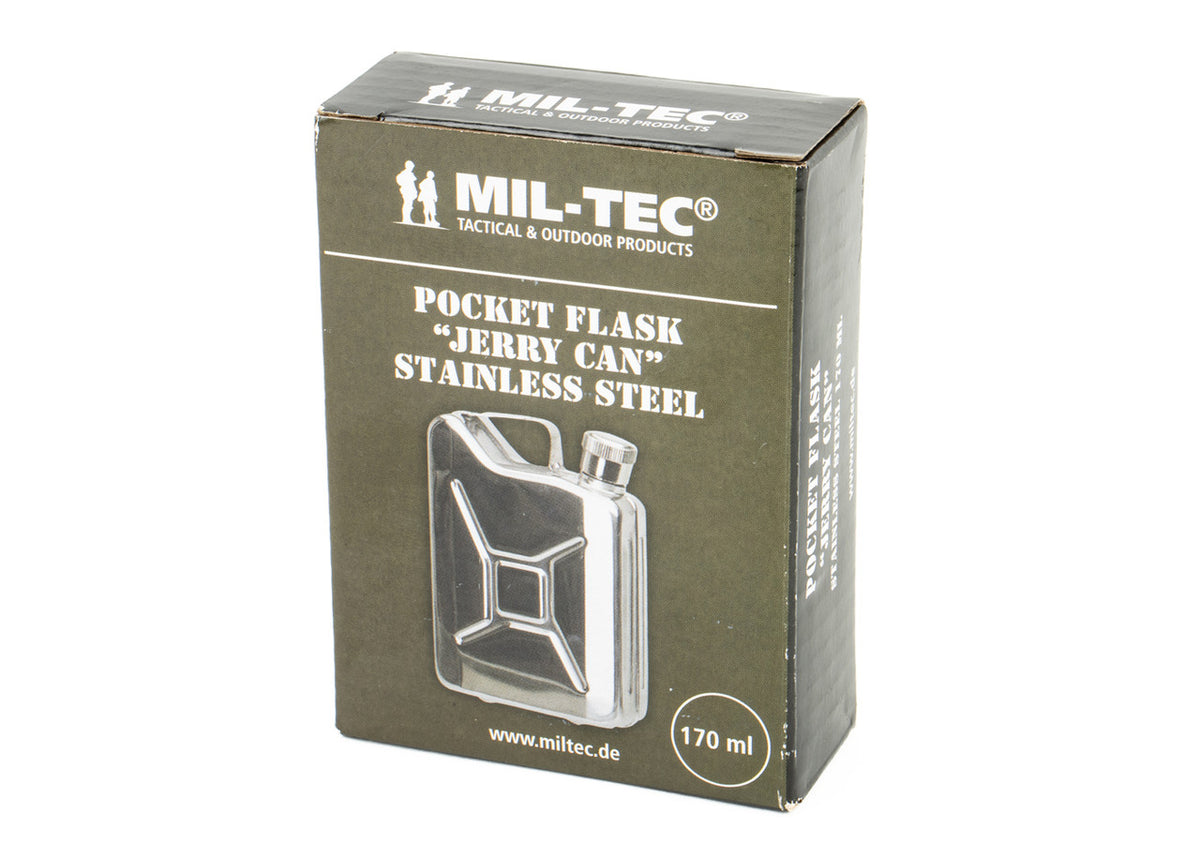 MIL-TEC® STAINLESS STEEL JERRY CAN FLASK NEW
