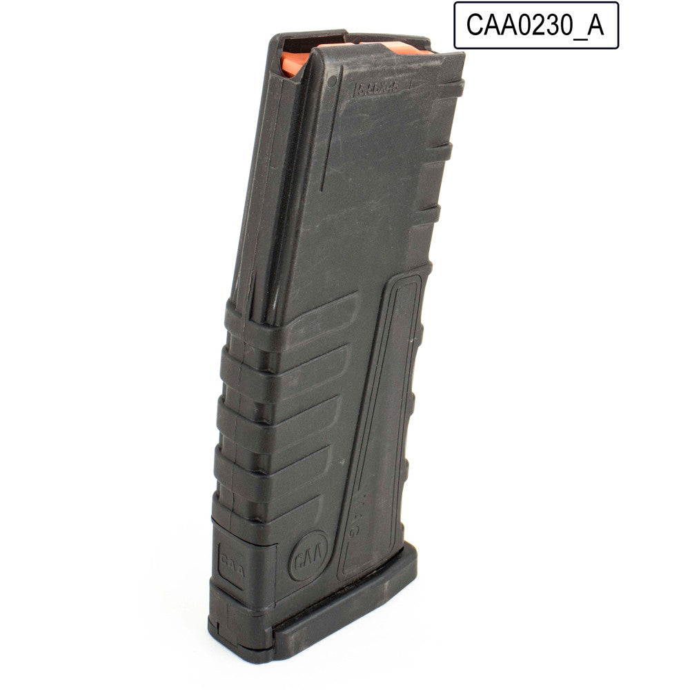 CAA AR-15 30 Round Black Polymer Magazine - Solid Black, No Windows