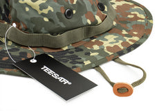 TEESAR® FLECKTARN CAMO TRILAM. BOONIE HAT NEW - MEDIUM