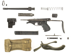 Belgian Vigneron M2 9mm Parts Kit with Intact 12.25" Barrel (Broken Sight) , 32 Rd Magazine, Pouch & Sling