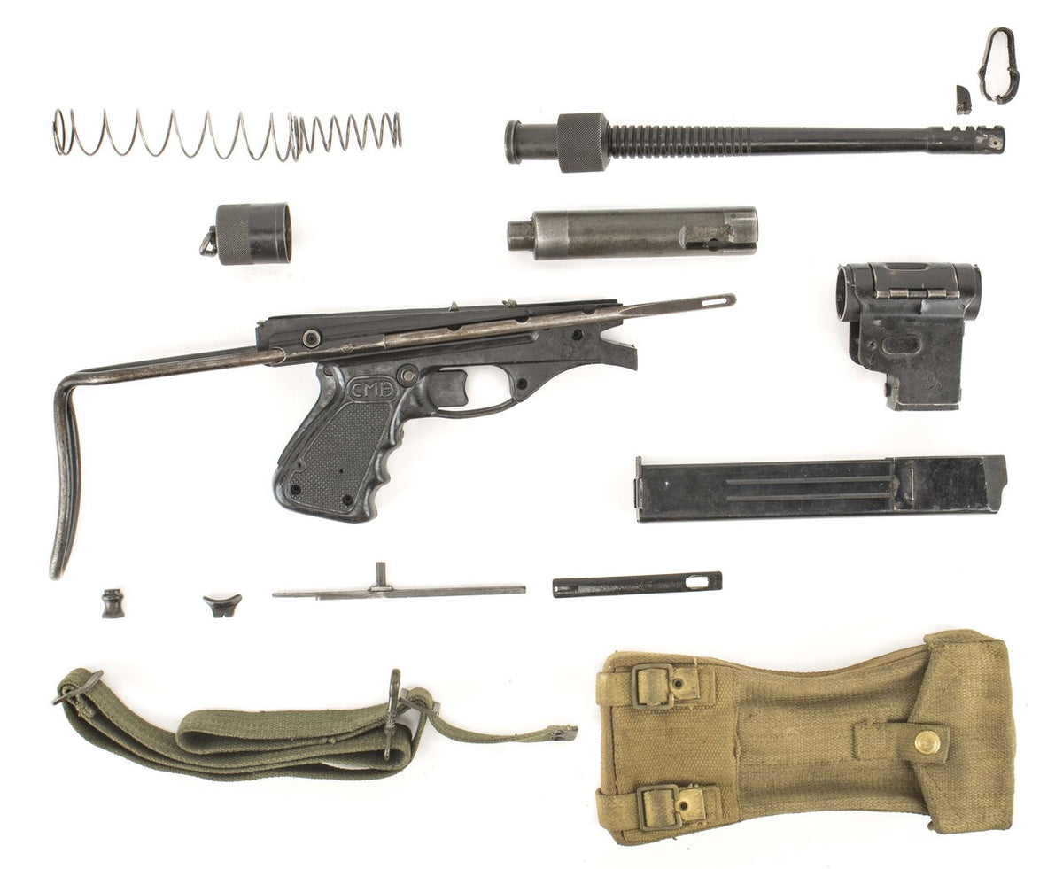 Belgian Vigneron M2 9mm Parts Kit with Intact 12.25" Barrel (Broken Sight) , 32 Rd Magazine, Pouch & Sling