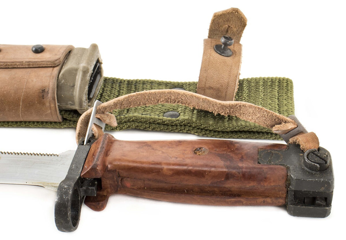 Romanian AIMS74 Type II Complete Bayonet with Scabbard (Very Good Surplus)